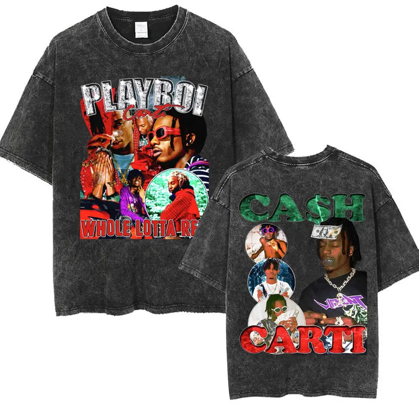Vytal Retro Washed Narcissist Oversized Tees