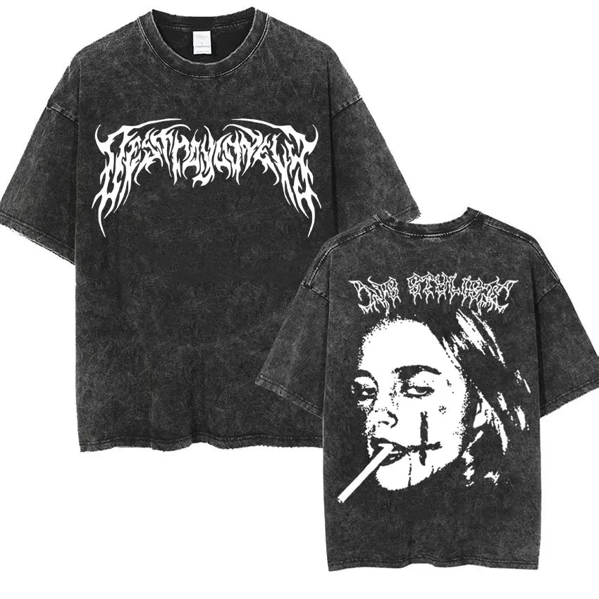 Vytal Retro Washed Narcissist Oversized Tees