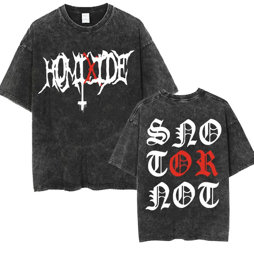 Vytal Retro Washed Narcissist Oversized Tees