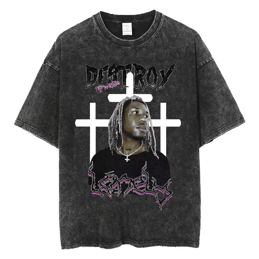 Vytal Retro Washed Narcissist Oversized Tees