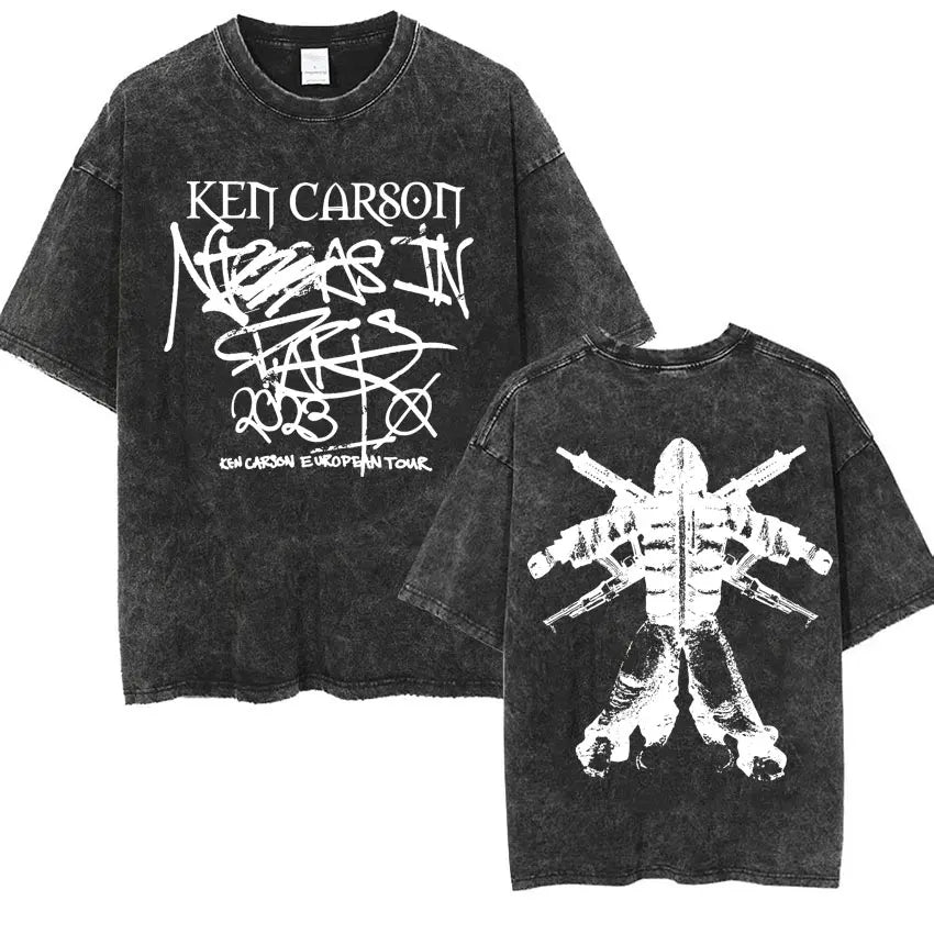 Vytal Retro Washed Narcissist Oversized Tees