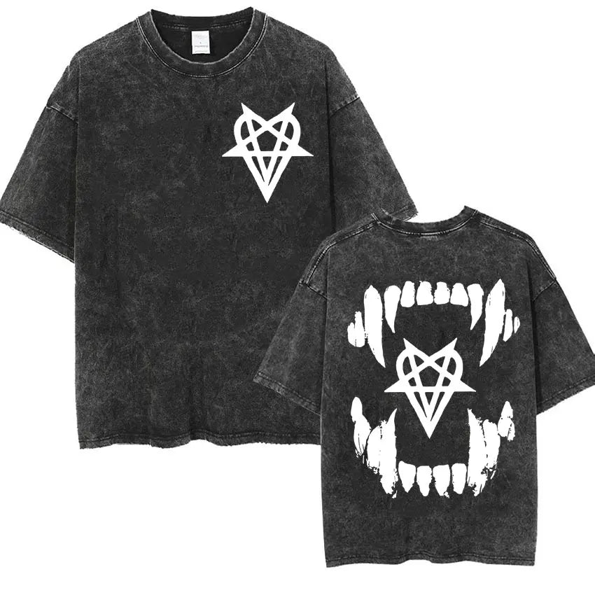 Vytal Retro Washed Narcissist Oversized Tees